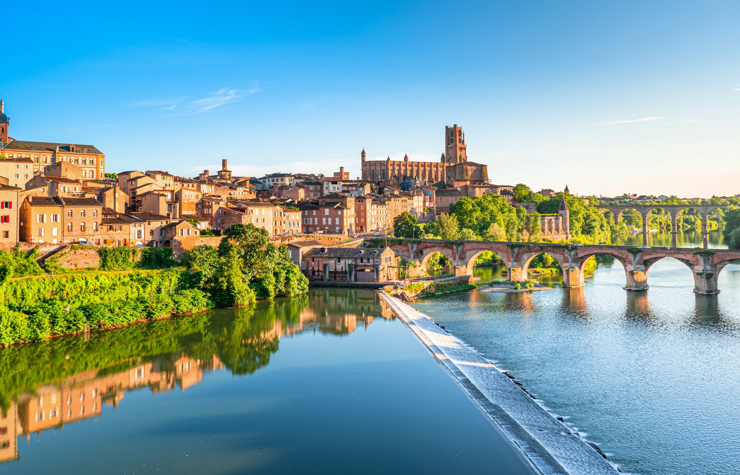 Albi in a summer sunny day,France