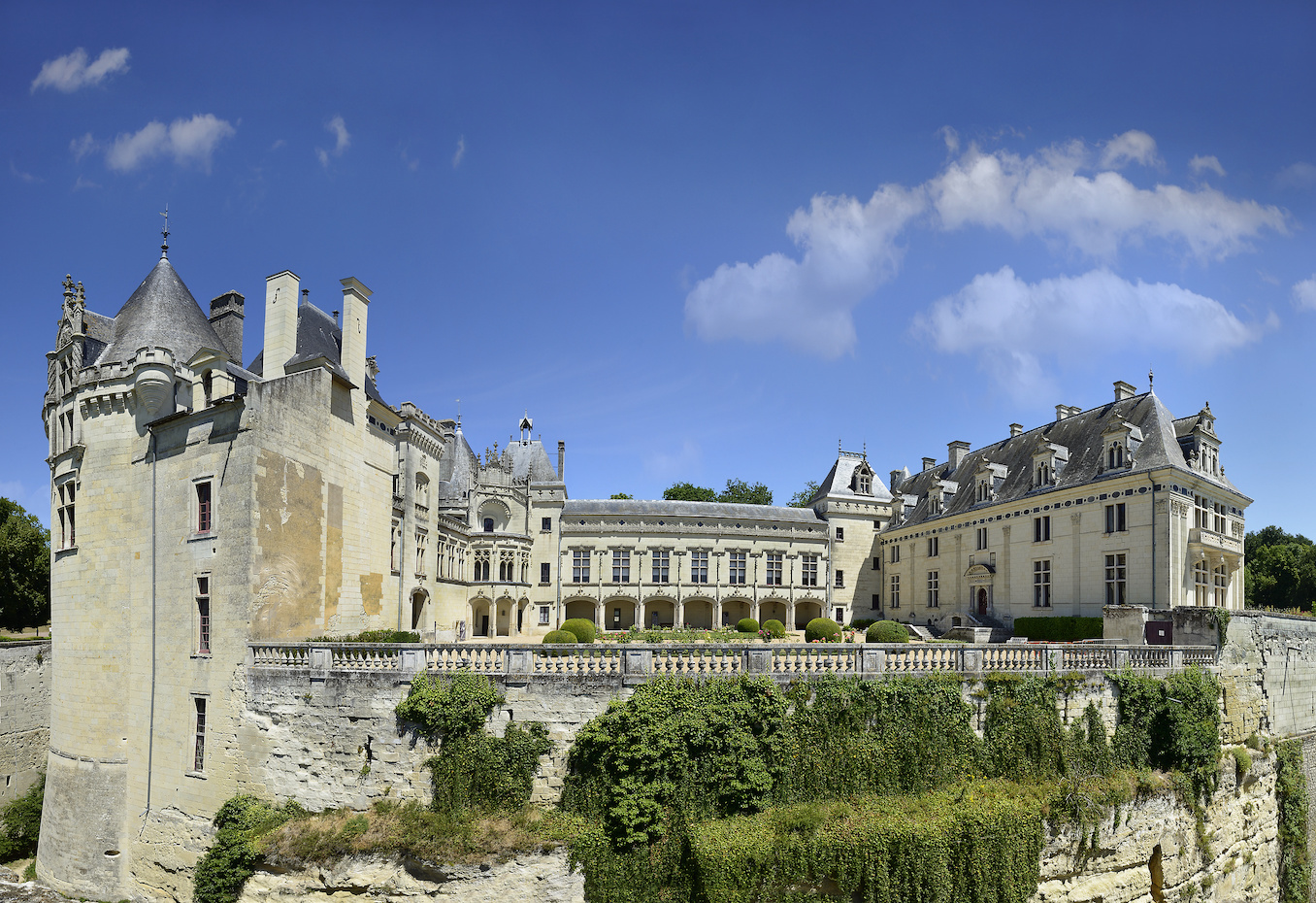 Castle Breze of Loire Valley, France. Loire Valley is UNESCO WH