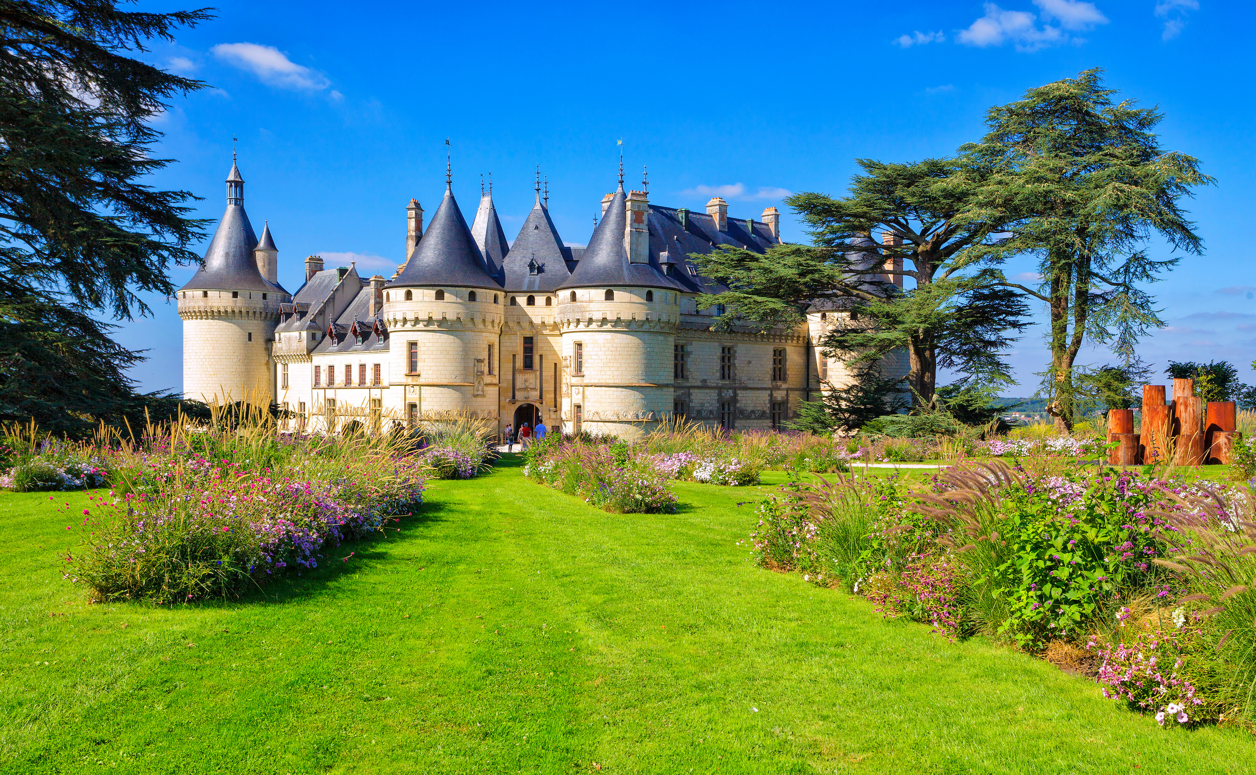 Chaumont-sur-Loire castle, France. This castle is located in the Loire Valley. Landmark of France.