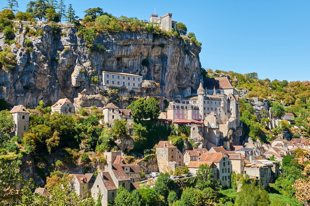 The ancient Citte of Rocamadour, in Midi-Pirenee, France