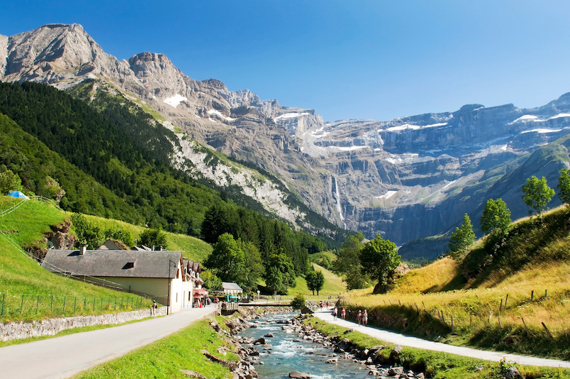 mountain river in the French Pyrenees